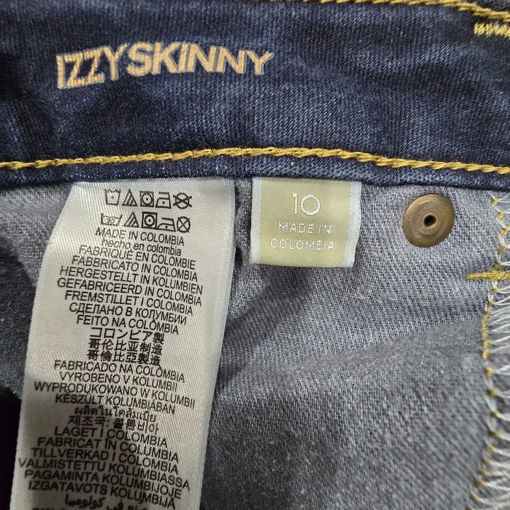 Michael Kors Dark Blue‎ Stretch Skinny Jeans Denim Zip size 10